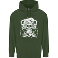 Skull Chef Cooking Cook Baker Baking Mens 80% Cotton Hoodie Forest Green