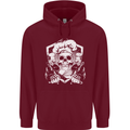 Skull Chef Cooking Cook Baker Baking Mens 80% Cotton Hoodie Maroon