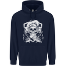 Skull Chef Cooking Cook Baker Baking Mens 80% Cotton Hoodie Navy Blue