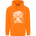 Skull Chef Cooking Cook Baker Baking Mens 80% Cotton Hoodie Orange
