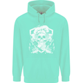 Skull Chef Cooking Cook Baker Baking Mens 80% Cotton Hoodie Peppermint