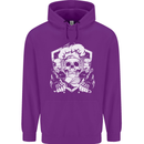 Skull Chef Cooking Cook Baker Baking Mens 80% Cotton Hoodie Purple