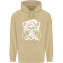 Skull Chef Cooking Cook Baker Baking Mens 80% Cotton Hoodie Sand