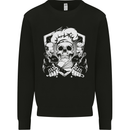 Skull Chef Cooking Cook Baker Baking Mens Sweatshirt Jumper Black