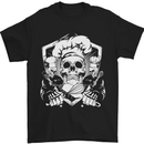 Skull Chef Cooking Cook Baker Baking Mens T-Shirt Cotton Gildan Black