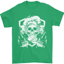 Skull Chef Cooking Cook Baker Baking Mens T-Shirt Cotton Gildan Irish Green