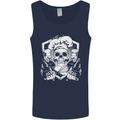 Skull Chef Cooking Cook Baker Baking Mens Vest Tank Top Navy Blue
