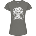 Skull Chef Cooking Cook Baker Baking Womens Petite Cut T-Shirt Charcoal