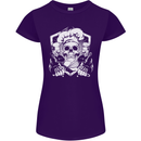 Skull Chef Cooking Cook Baker Baking Womens Petite Cut T-Shirt Purple