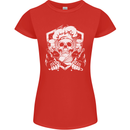 Skull Chef Cooking Cook Baker Baking Womens Petite Cut T-Shirt Red