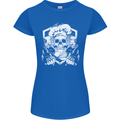 Skull Chef Cooking Cook Baker Baking Womens Petite Cut T-Shirt Royal Blue