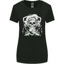 Skull Chef Cooking Cook Baker Baking Womens Wider Cut T-Shirt Black