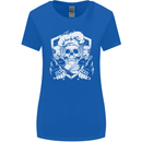 Skull Chef Cooking Cook Baker Baking Womens Wider Cut T-Shirt Royal Blue