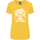 Skull Chef Cooking Cook Baker Baking Womens Wider Cut T-Shirt Yellow
