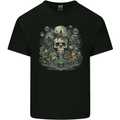 Skull City Biker Gothic Evil Kids T-Shirt Childrens Black