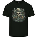 Skull City Biker Gothic Evil Kids T-Shirt Childrens Black