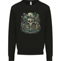 Skull City Biker Gothic Evil Mens Sweatshirt Jumper Black