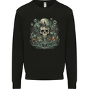 Skull City Biker Gothic Evil Mens Sweatshirt Jumper Black
