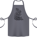 Skull Crown Biker Skull Gothic Heavy Metal Cotton Apron 100% Organic Steel
