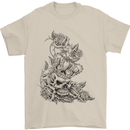 Skull Crown Biker Skull Gothic Heavy Metal Mens T-Shirt Cotton Gildan Sand