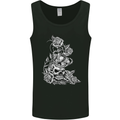 Skull Crown Biker Skull Gothic Heavy Metal Mens Vest Tank Top Black