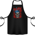 Skull King Cotton Apron 100% Organic Black