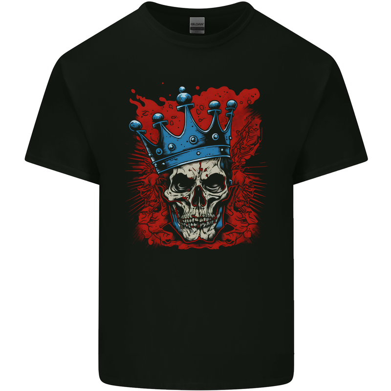 Skull King Kids T-Shirt Childrens Black