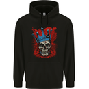 Skull King Mens 80% Cotton Hoodie Black