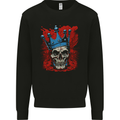 Skull King Mens Sweatshirt Jumper Black