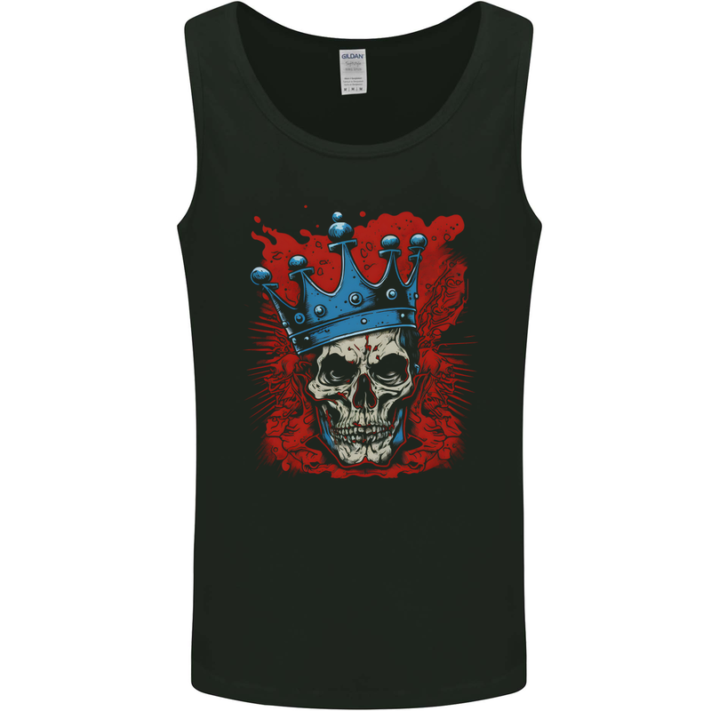 Skull King Mens Vest Tank Top Black