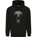 Skull Made of Circles Childrens Kids Hoodie Black