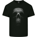 Skull Made of Circles Mens Cotton T-Shirt Tee Top Black