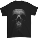 Skull Made of Circles Mens T-Shirt Cotton Gildan Black