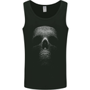 Skull Made of Circles Mens Vest Tank Top Black