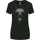 Skull Made of Circles Womens Wider Cut T-Shirt Black