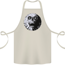Skull Moon Gothic Halloween Zombie Biker Cotton Apron 100% Organic Natural