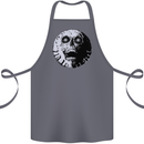 Skull Moon Gothic Halloween Zombie Biker Cotton Apron 100% Organic Steel