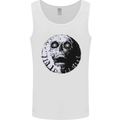 Skull Moon Gothic Halloween Zombie Biker Mens Vest Tank Top White