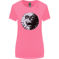 Skull Moon Gothic Halloween Zombie Biker Womens Wider Cut T-Shirt Azalea
