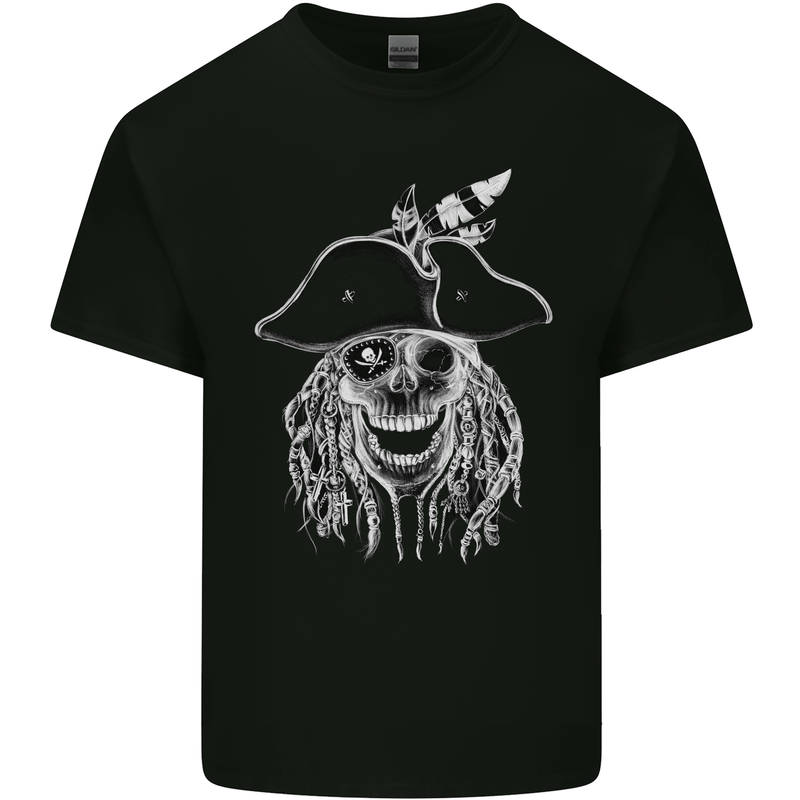 Skull Pirate Kids T-Shirt Childrens Black