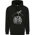 Skull Pirate Mens Hoodie Black