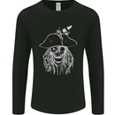 Skull Pirate Mens Long Sleeve T-Shirt Black