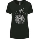 Skull Pirate Womens Wider Cut T-Shirt Black
