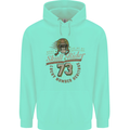 Skull Rider Motorcycle Biker Motorbike Childrens Kids Hoodie Peppermint