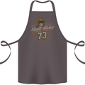 Skull Rider Motorcycle Biker Motorbike Cotton Apron 100% Organic Dark Grey