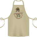 Skull Rider Motorcycle Biker Motorbike Cotton Apron 100% Organic Khaki