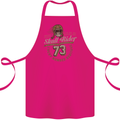 Skull Rider Motorcycle Biker Motorbike Cotton Apron 100% Organic Pink