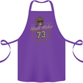 Skull Rider Motorcycle Biker Motorbike Cotton Apron 100% Organic Purple