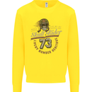 Skull Rider Motorcycle Biker Motorbike Kids Sweatshirt Jumper Yellow