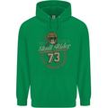 Skull Rider Motorcycle Biker Motorbike Mens 80% Cotton Hoodie Irish Green